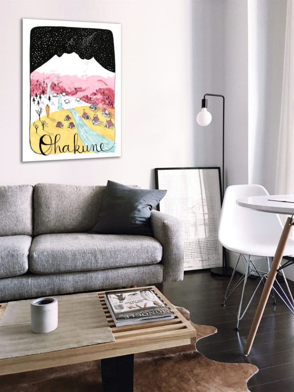 Ohakune illustration Strange Dog Print and Design